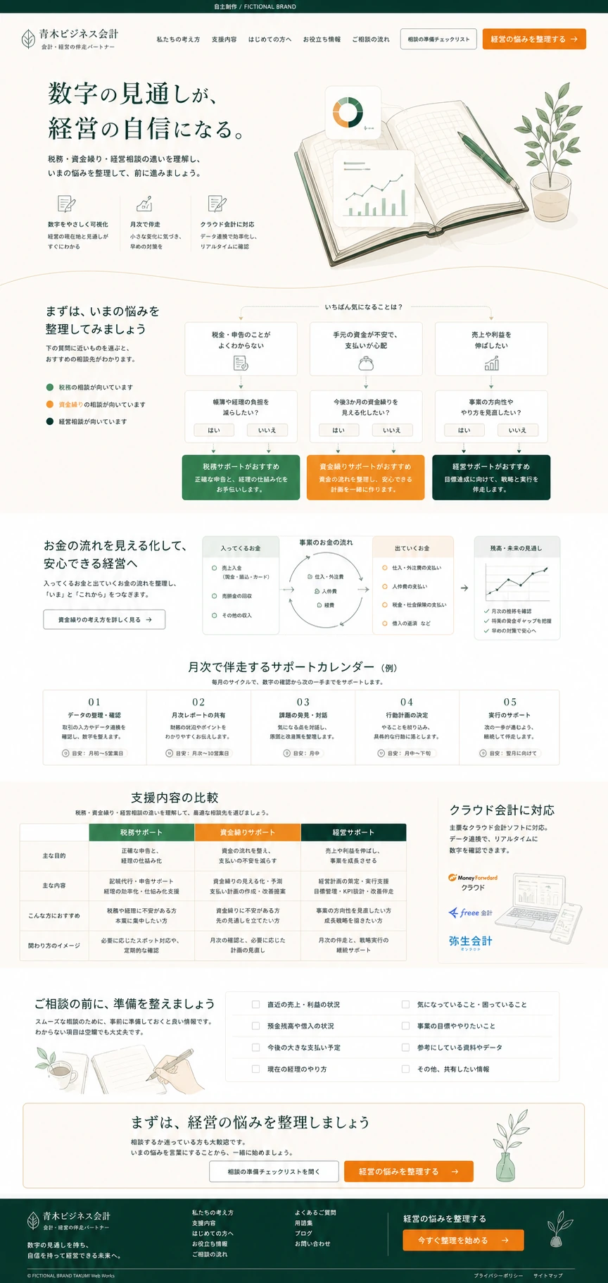 専門性をやさしく伝える会計事務所サイト